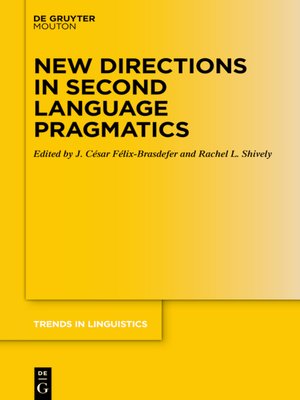 cover image of New Directions in Second Language Pragmatics